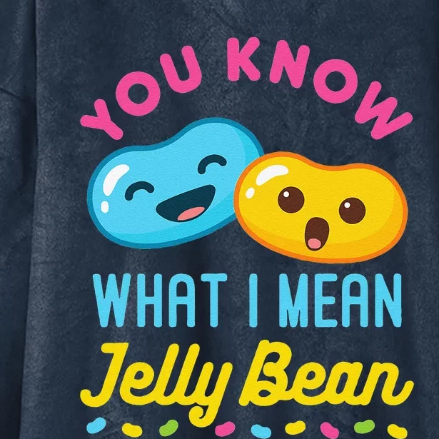 You Know What I Mean Jelly Bean Cute Sweets Lover Kawaii Hooded Wearable Blanket