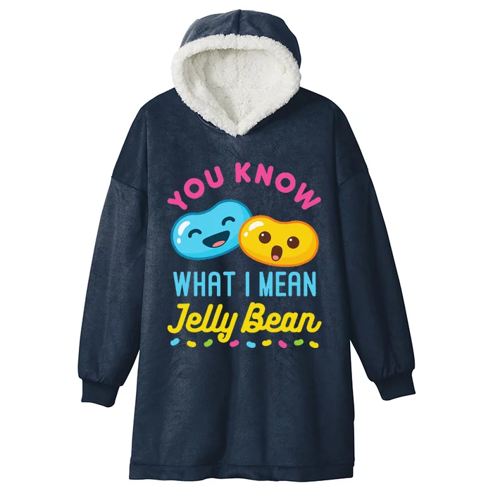 You Know What I Mean Jelly Bean Cute Sweets Lover Kawaii Hooded Wearable Blanket