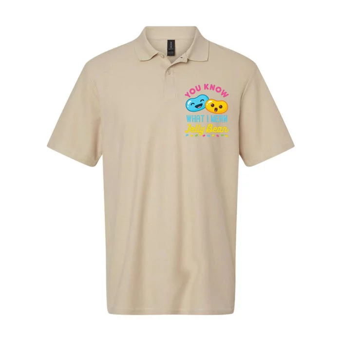 You Know What I Mean Jelly Bean Cute Sweets Lover Kawaii Softstyle Adult Sport Polo