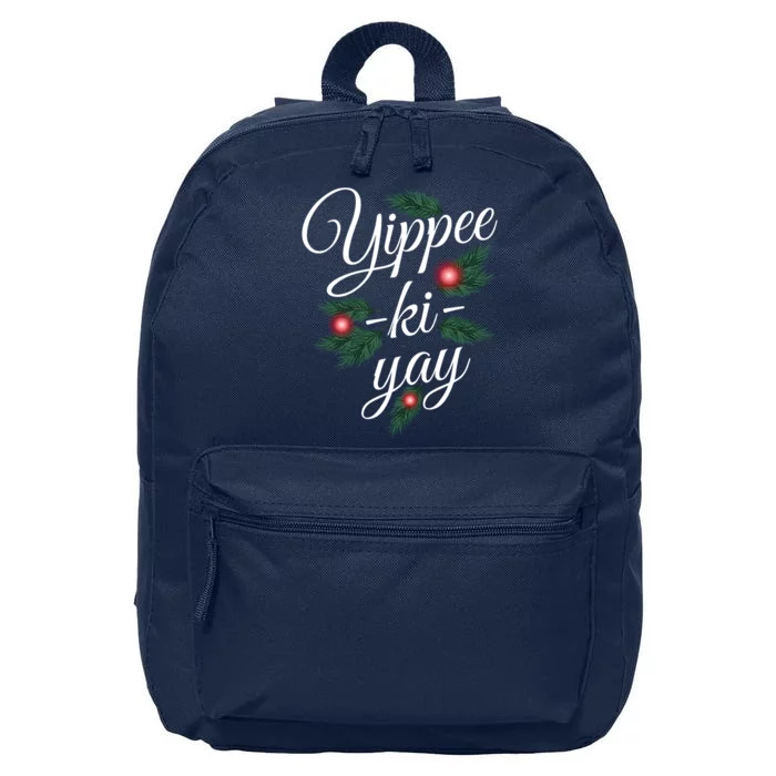 Yippee Ki Yay Christmas Holiday 16 in Basic Backpack