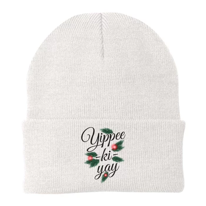 Yippee Ki Yay Christmas Holiday Knit Cap Winter Beanie