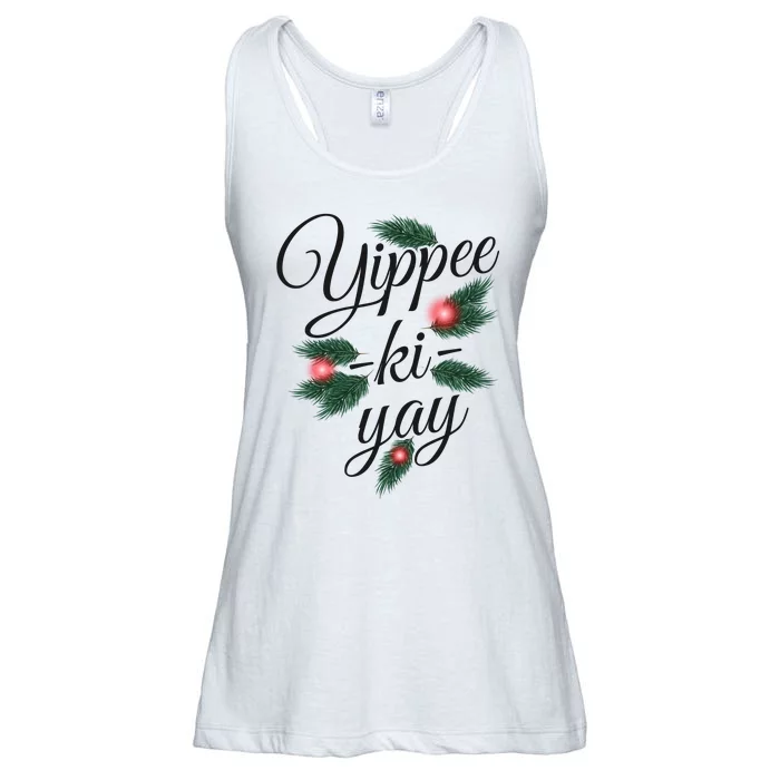 Yippee Ki Yay Christmas Holiday Ladies Essential Flowy Tank