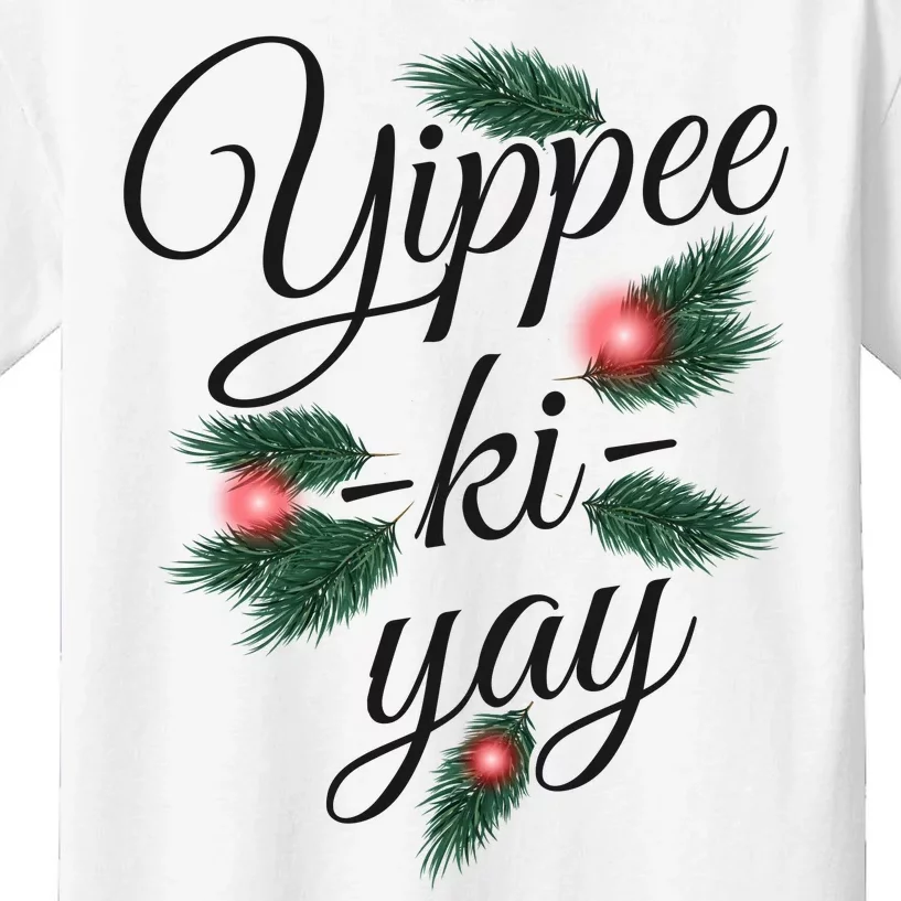 Yippee Ki Yay Christmas Holiday Kids T-Shirt