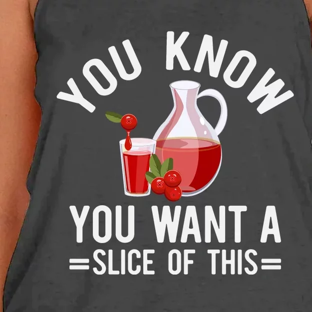 You Know You Want A Slice Of This Funny Thanksgiving Women's Knotted Racerback Tank