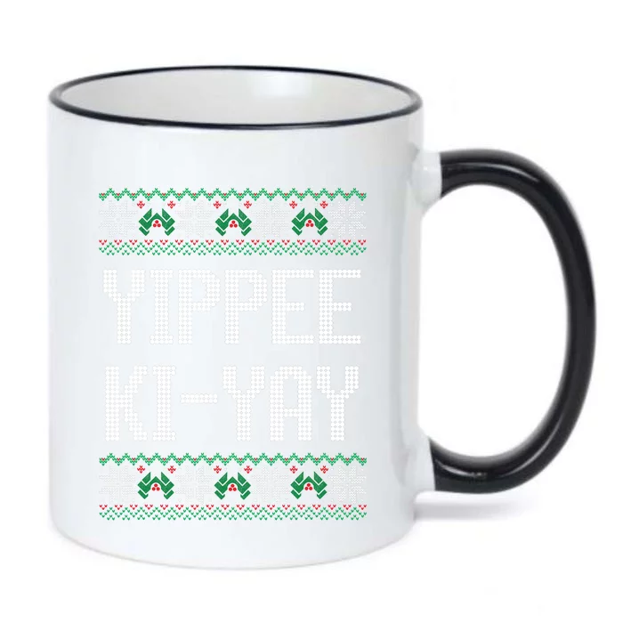 Yippee Ki Yay Funny Christmas Black Color Changing Mug