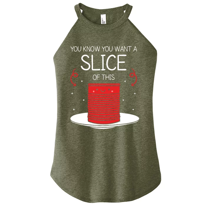 You Know You Want A Slice Of This Canned Cranberry Sauce Women’s Perfect Tri Rocker Tank