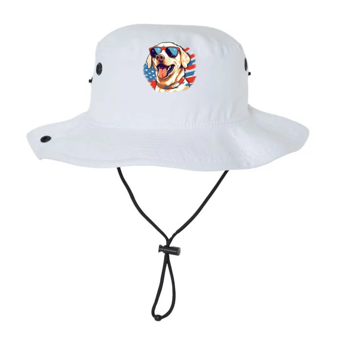 Yellow Lab 4th Of July Design Patriotic Pup Labrador Pride Legacy Cool Fit Booney Bucket Hat