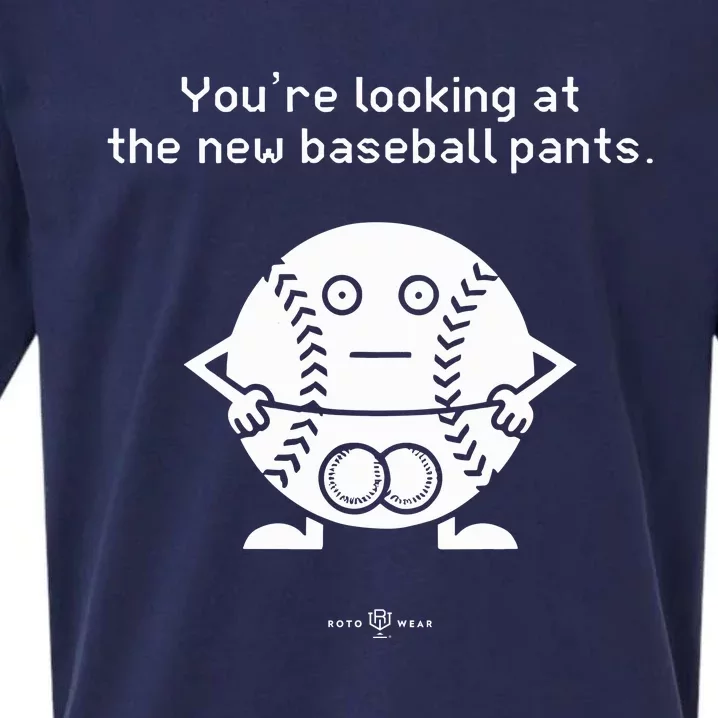 YouRe Looking At The News Baseball Pants Sueded Cloud Jersey T-Shirt