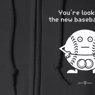 Youre Looking At The News Baseball Pants Full Zip Hoodie