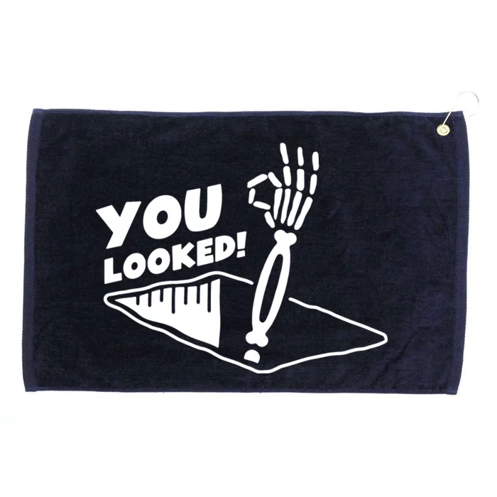 You Looked Bongo Hole Purely Looked Skeleton Grommeted Golf Towel