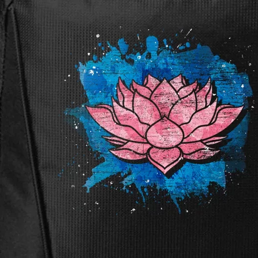 Yogi Lotus Flower Blossom Spiritual Buddhist Yoga Lotus Gift City Backpack