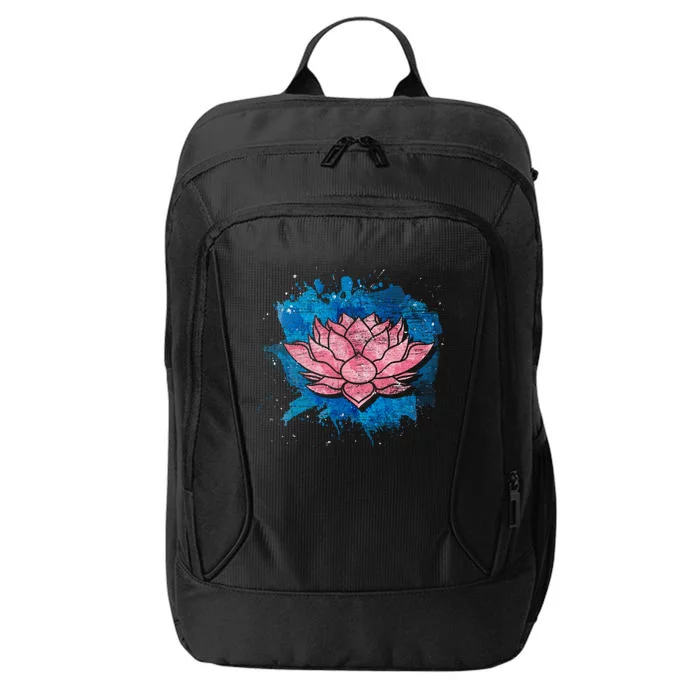 Yogi Lotus Flower Blossom Spiritual Buddhist Yoga Lotus Gift City Backpack