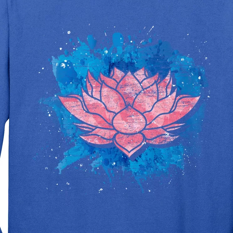 Yogi Lotus Flower Blossom Spiritual Buddhist Yoga Lotus Gift Long Sleeve Shirt