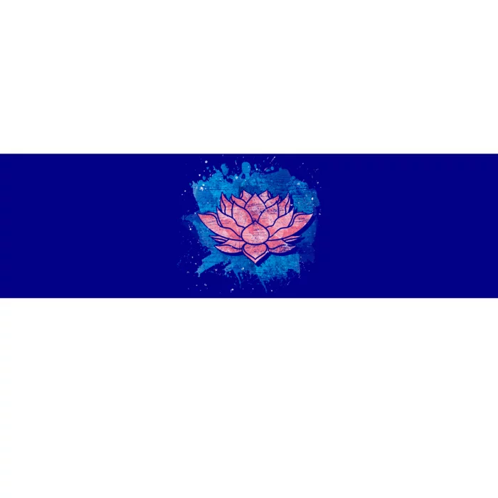 Yogi Lotus Flower Blossom Spiritual Buddhist Yoga Lotus Gift Bumper Sticker