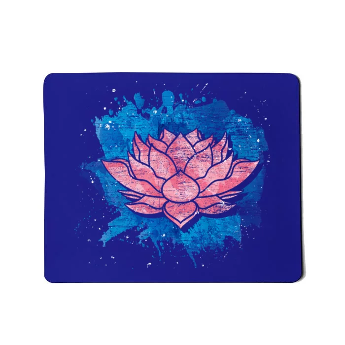 Yogi Lotus Flower Blossom Spiritual Buddhist Yoga Lotus Gift Mousepad