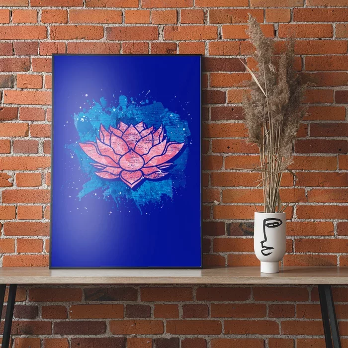 Yogi Lotus Flower Blossom Spiritual Buddhist Yoga Lotus Gift Poster