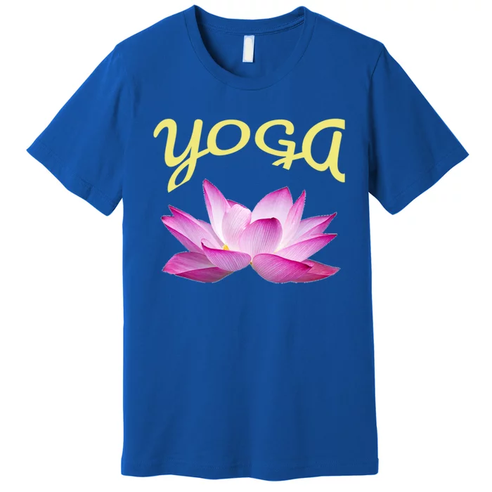 Yoga Lotus Flower Yoga Instructor Design Gift Premium T-Shirt