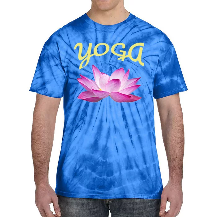 Yoga Lotus Flower Yoga Instructor Design Gift Tie-Dye T-Shirt