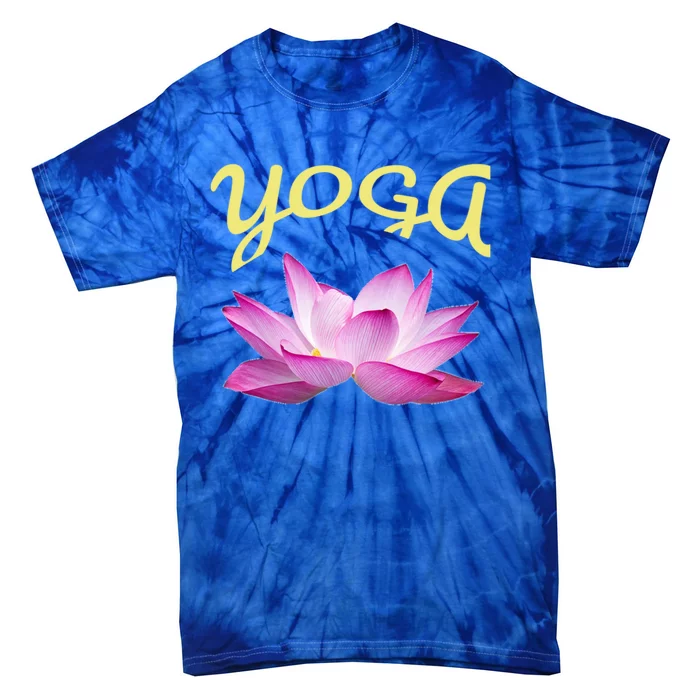 Yoga Lotus Flower Yoga Instructor Design Gift Tie-Dye T-Shirt