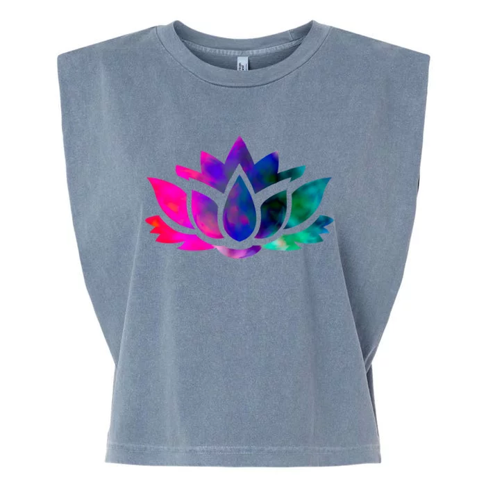 Yoga Lotus Flower Gift Garment-Dyed Women's Muscle Tee