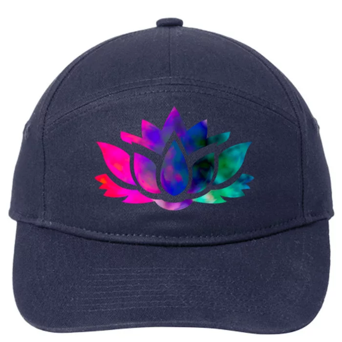 Yoga Lotus Flower Gift 7-Panel Snapback Hat