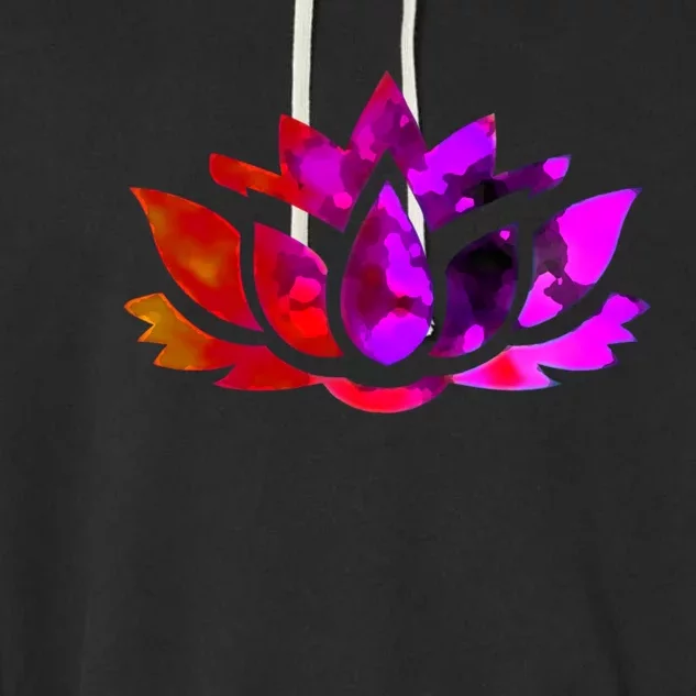 Yoga Lotus Flower Gift Garment-Dyed Fleece Hoodie