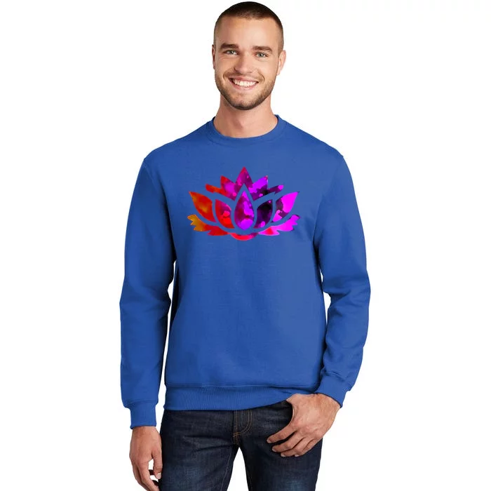 Yoga Lotus Flower Gift Tall Sweatshirt