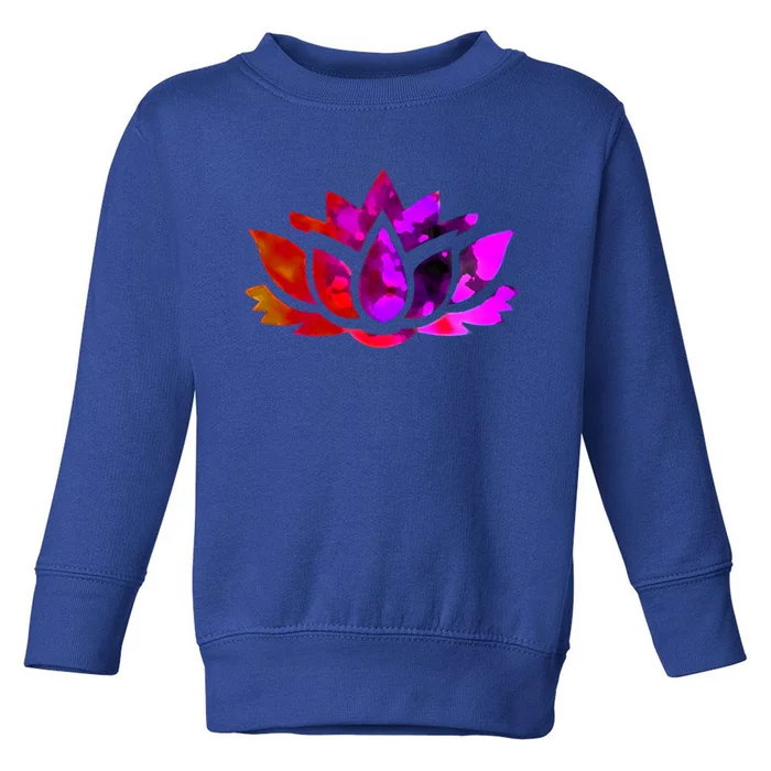 Yoga Lotus Flower Gift Toddler Sweatshirt