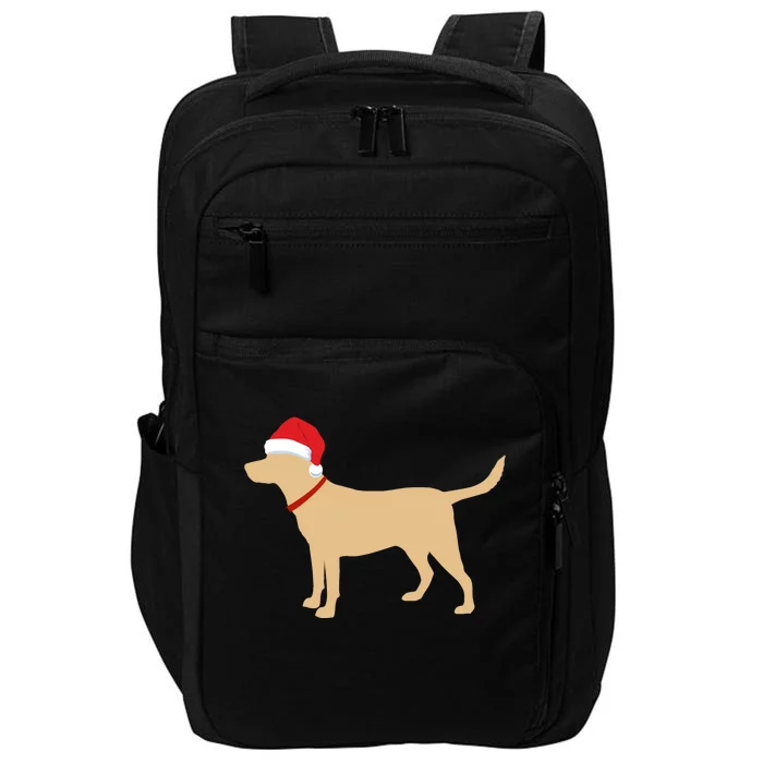 Yellow Lab Funny Gift Santa Labrador Christmas Gift Impact Tech Backpack