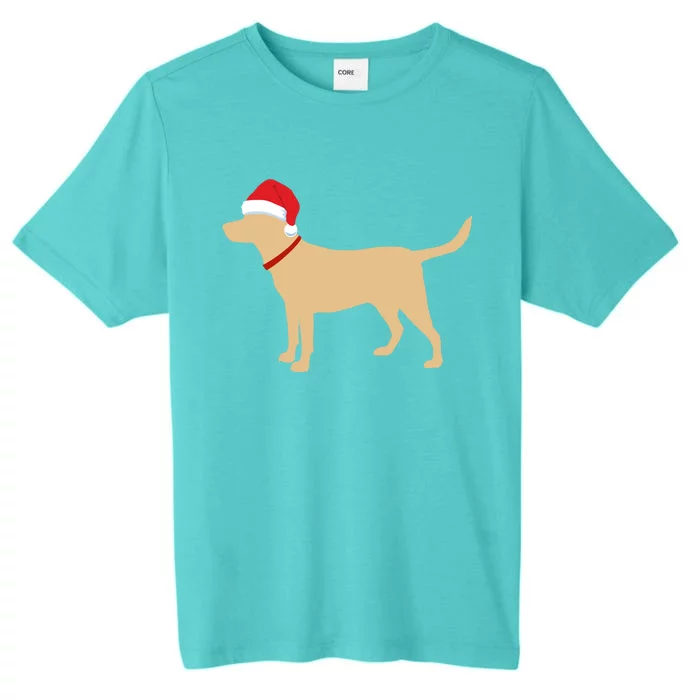 Yellow Lab Funny Gift Santa Labrador Christmas Gift ChromaSoft Performance T-Shirt