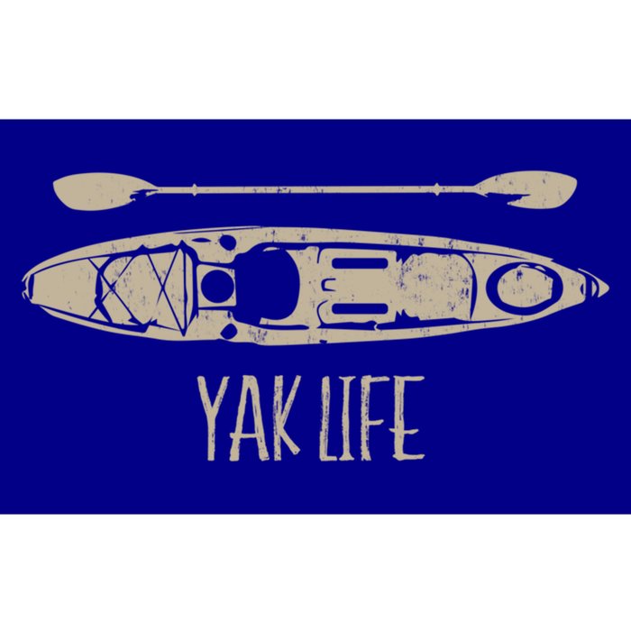 Yak Life Graphic Kayak Life Kayaking And Paddling Gift Bumper Sticker