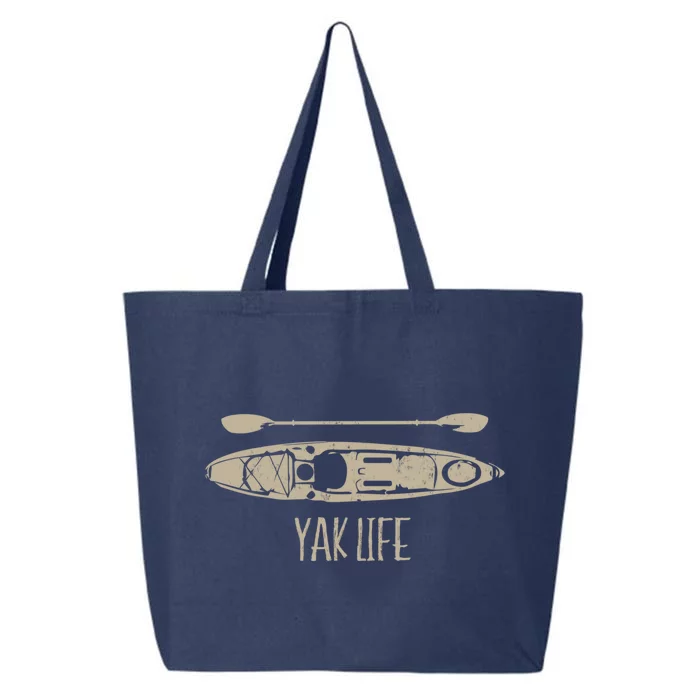 Yak Life Graphic Kayak Life Kayaking And Paddling Gift 25L Jumbo Tote