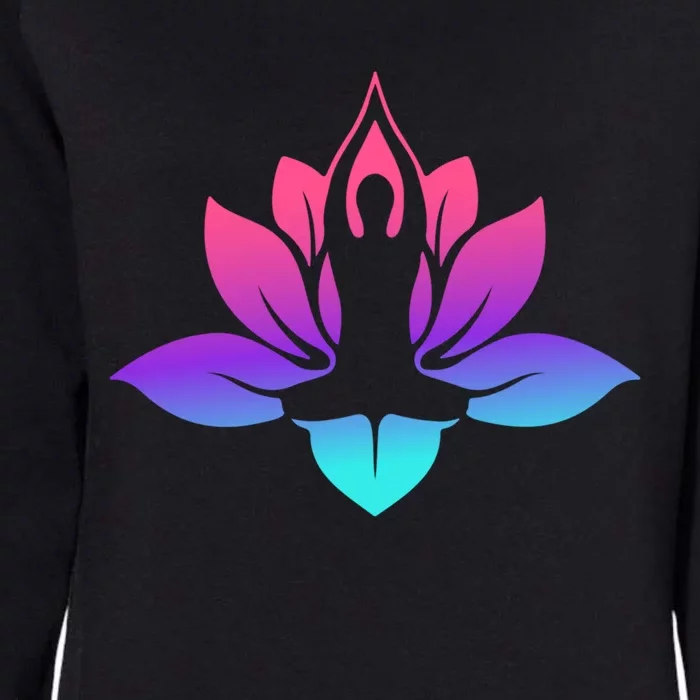 Yoga Lotus Gift Womens California Wash Sweatshirt