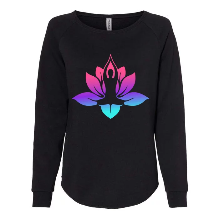 Yoga Lotus Gift Womens California Wash Sweatshirt