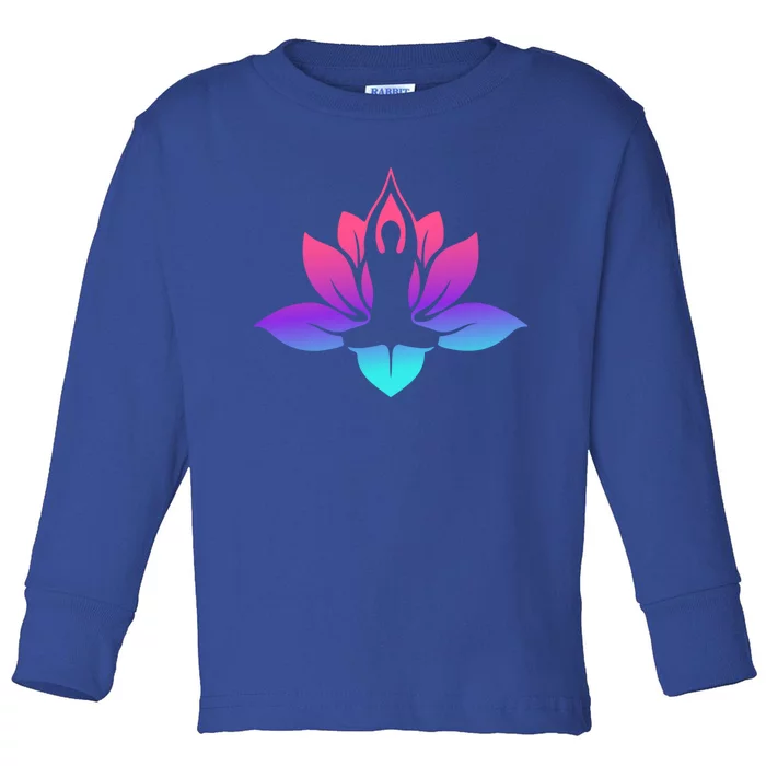 Yoga Lotus Gift Toddler Long Sleeve Shirt