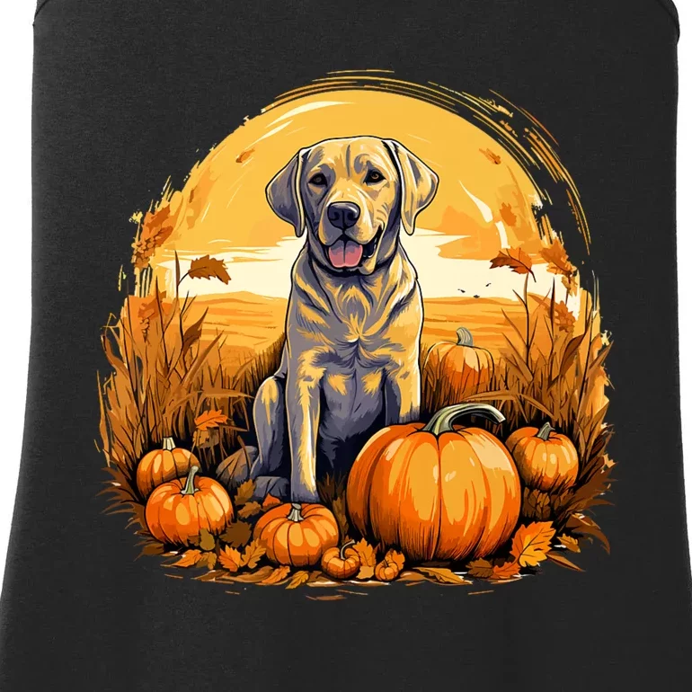 Yellow Lab Halloween Cute And Spooky Dog Ladies Essential Tank