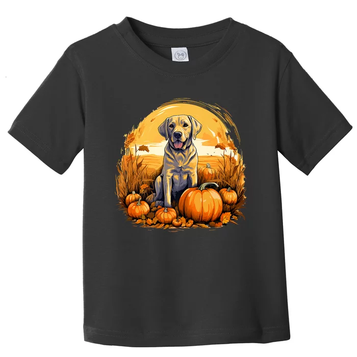 Yellow Lab Halloween Cute And Spooky Dog Toddler T-Shirt