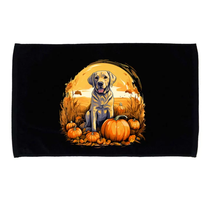 Yellow Lab Halloween Cute And Spooky Dog Microfiber Hand Towel