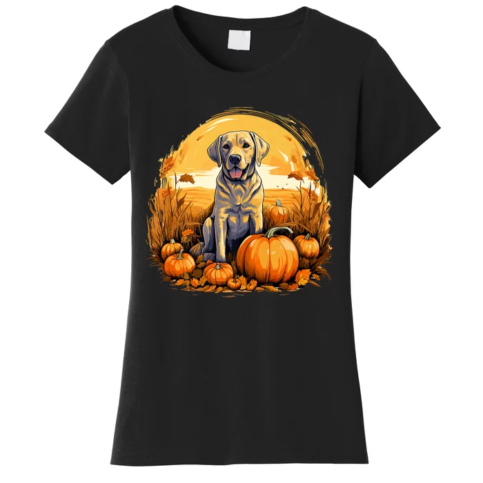 Yellow Lab Halloween Cute And Spooky Dog Women's T-Shirt