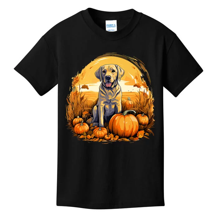 Yellow Lab Halloween Cute And Spooky Dog Kids T-Shirt