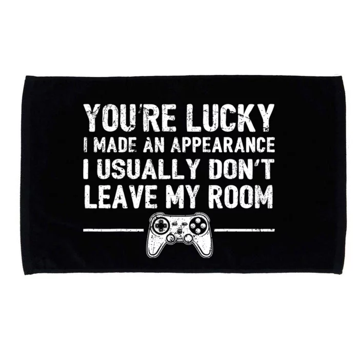 You're Lucky I Made An Appearance Video Game Controller Great Gift Microfiber Hand Towel