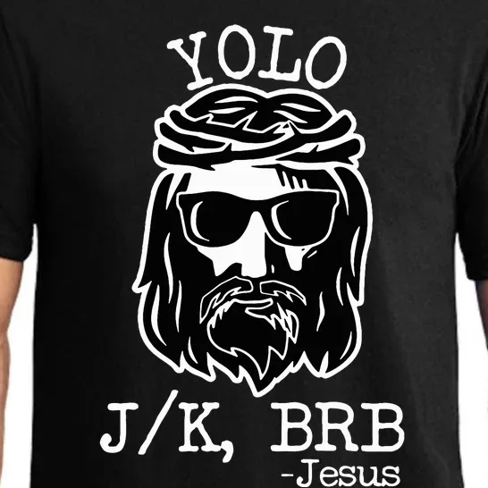 Yolo Lol Jk Brb Jesus Pajama Set