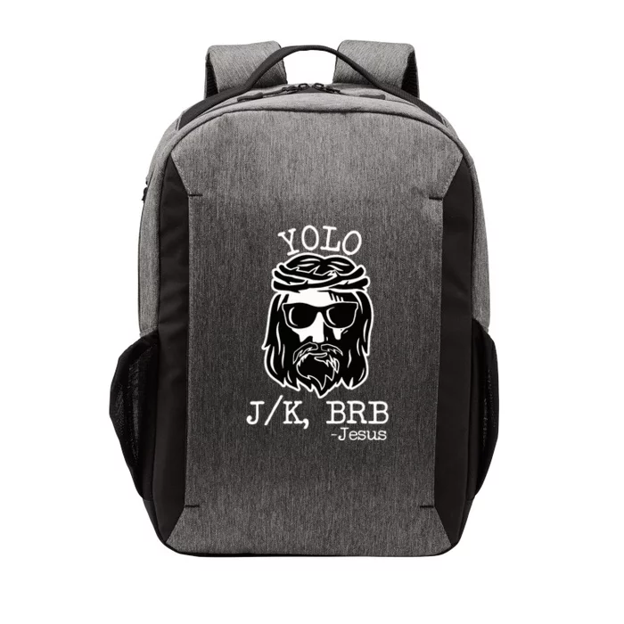 Yolo Lol Jk Brb Jesus Vector Backpack