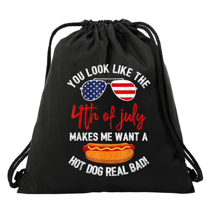 You Look Like The 4th Of July Patriotic Drawstring Bag