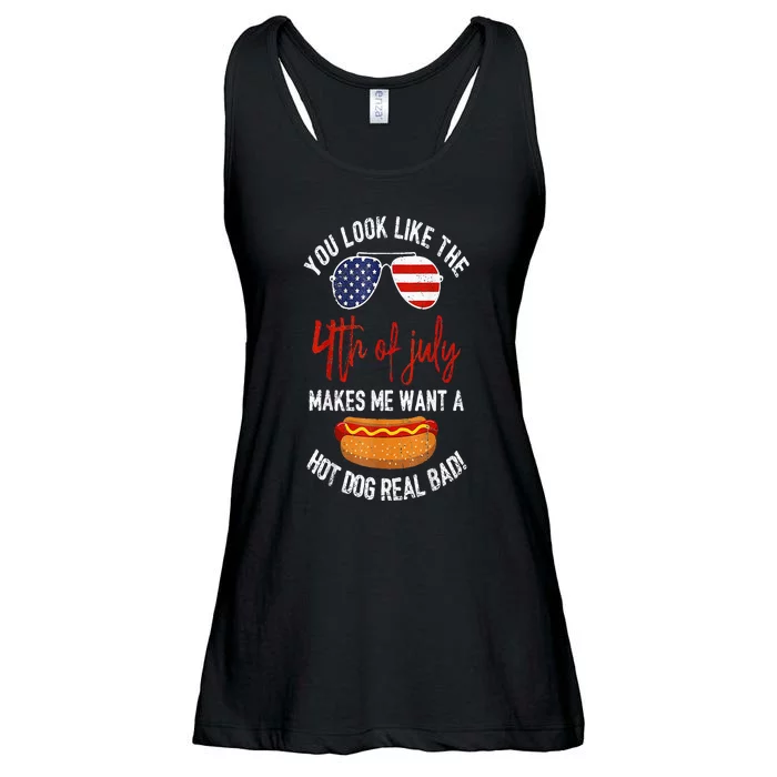 You Look Like The 4th Of July Patriotic Ladies Essential Flowy Tank