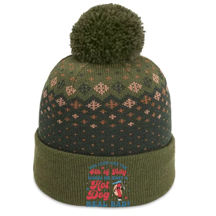 You Look Like The 4th Of July Makes Me Want A Hot Dog The Baniff Cuffed Pom Beanie