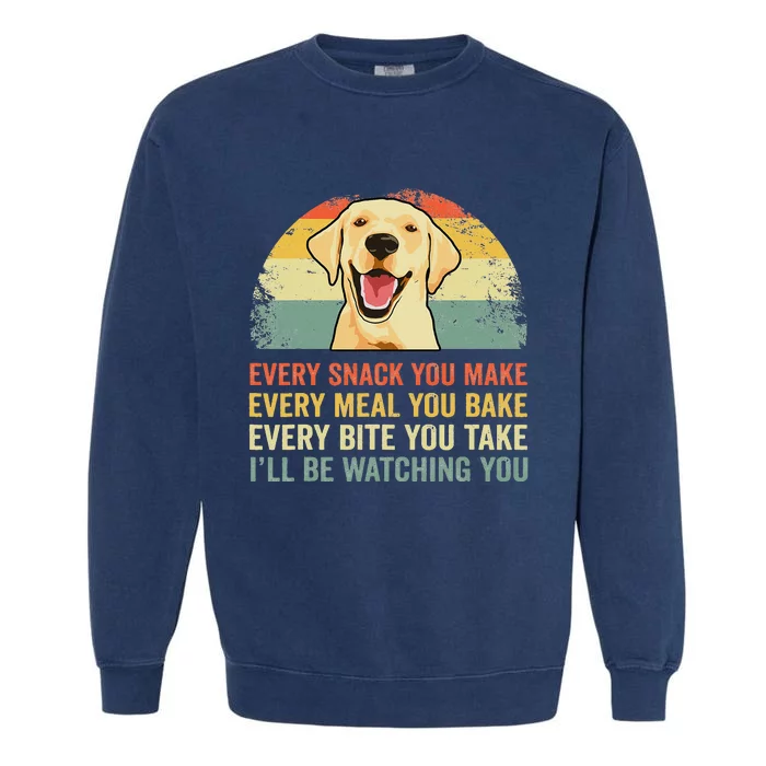 Yellow Labrador Lab Dad Yellow Labrador Retriever Garment-Dyed Sweatshirt