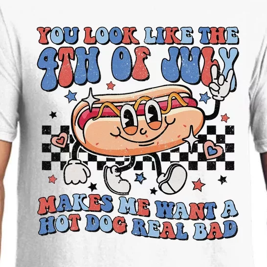 You Look Like The 4th Of July Makes Me Want A Hot Dog Pajama Set