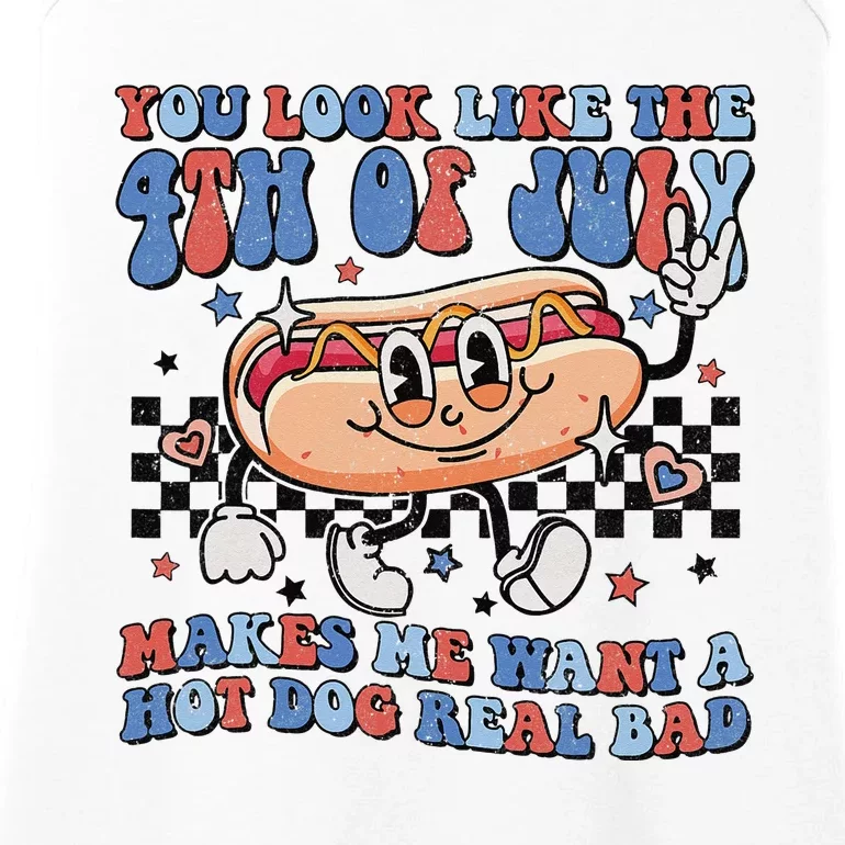 You Look Like The 4th Of July Makes Me Want A Hot Dog Ladies Essential Tank