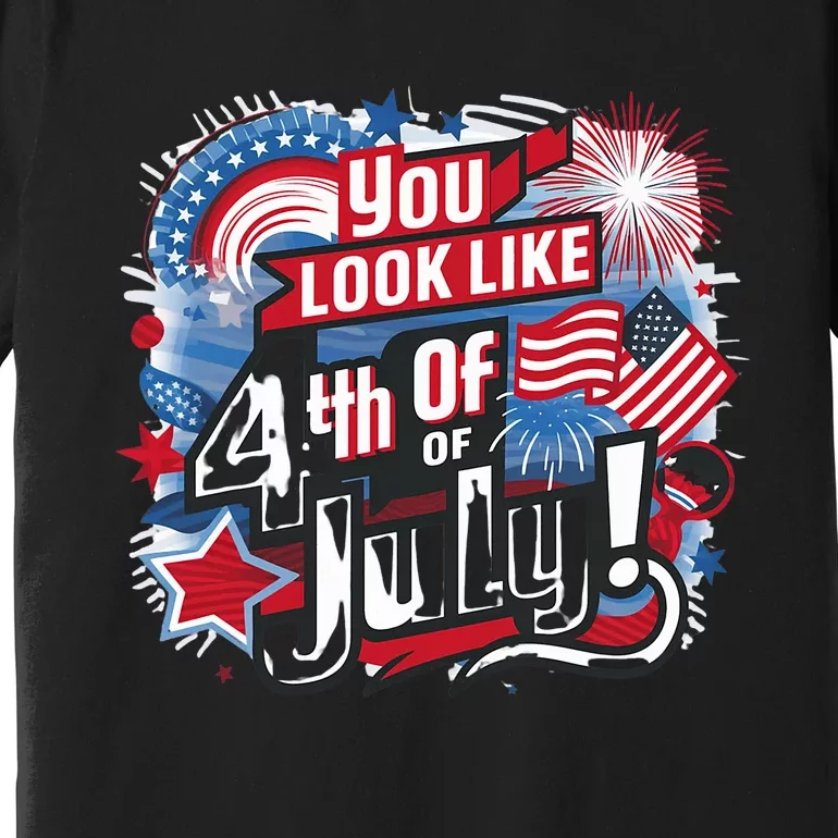 You Look Like The 4th Of July I Want A Hotdog Really Bad Premium T-Shirt